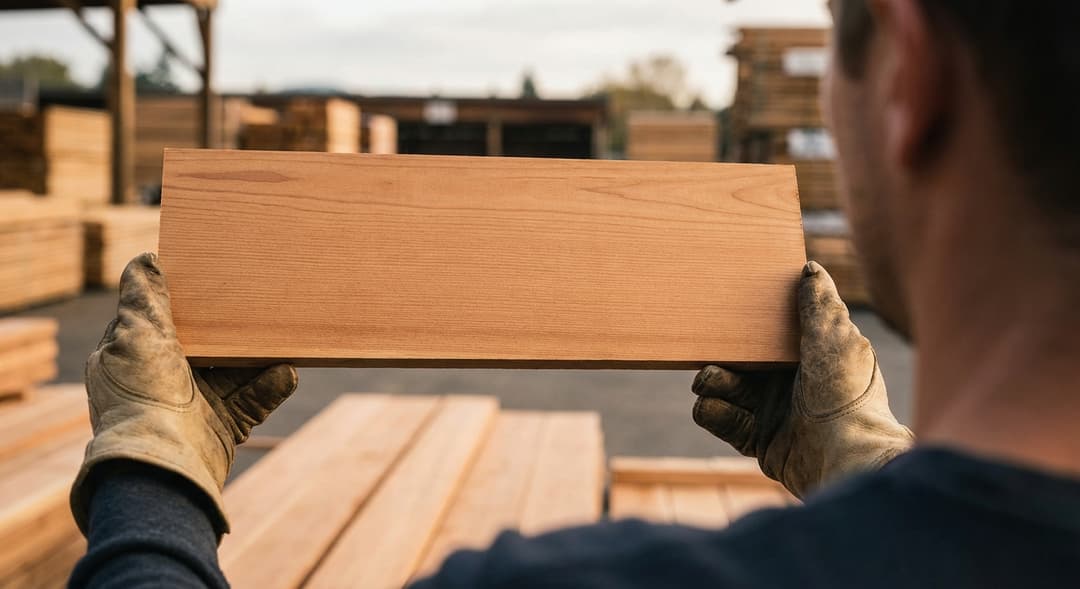 Cedar board quality inspection